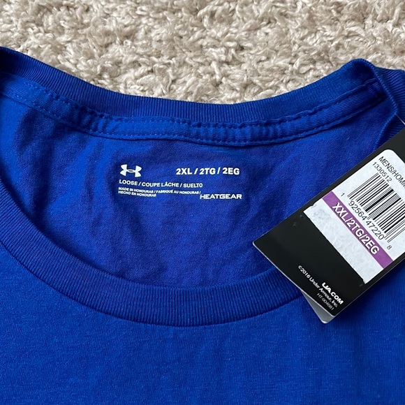 NWT Under Armour HeatGear Blue/Yellow Steph Curry SC T-Shirt 1330512 Size 2XL - Picture 3 of 7